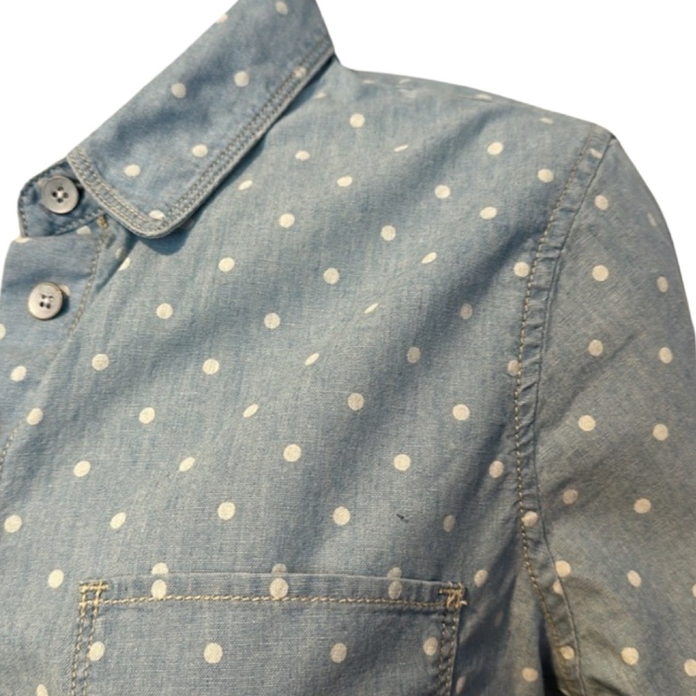 Madewell Chambray Dot Button-Down Shirt - Picture 3 of 4